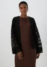 Black Crochet Cardigan - S Image 1