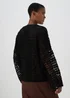 Black Crochet Cardigan - S Image 2