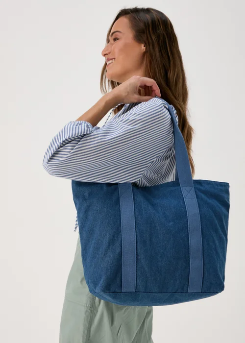 Denim Tote Bag - One Size Image 1