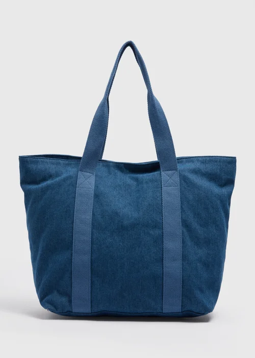 Denim Tote Bag - One Size Image 3