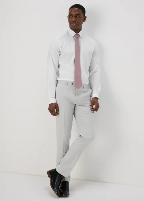 Taylor & Wright Grey Turner Slim Fit Trousers - 30 Waist 31 Leg Image 1