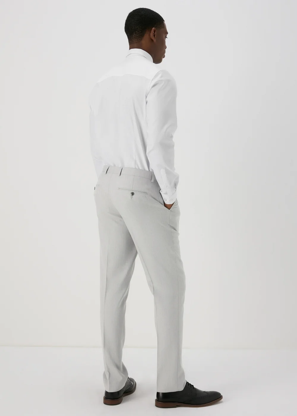 Taylor & Wright Grey Turner Slim Fit Trousers - 30 Waist 31 Leg Image 2