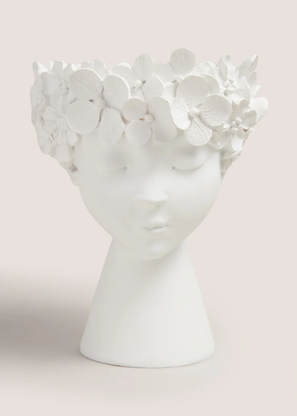 White Lady Head Ornament (24cm x 19cm x 19cm) Image 1
