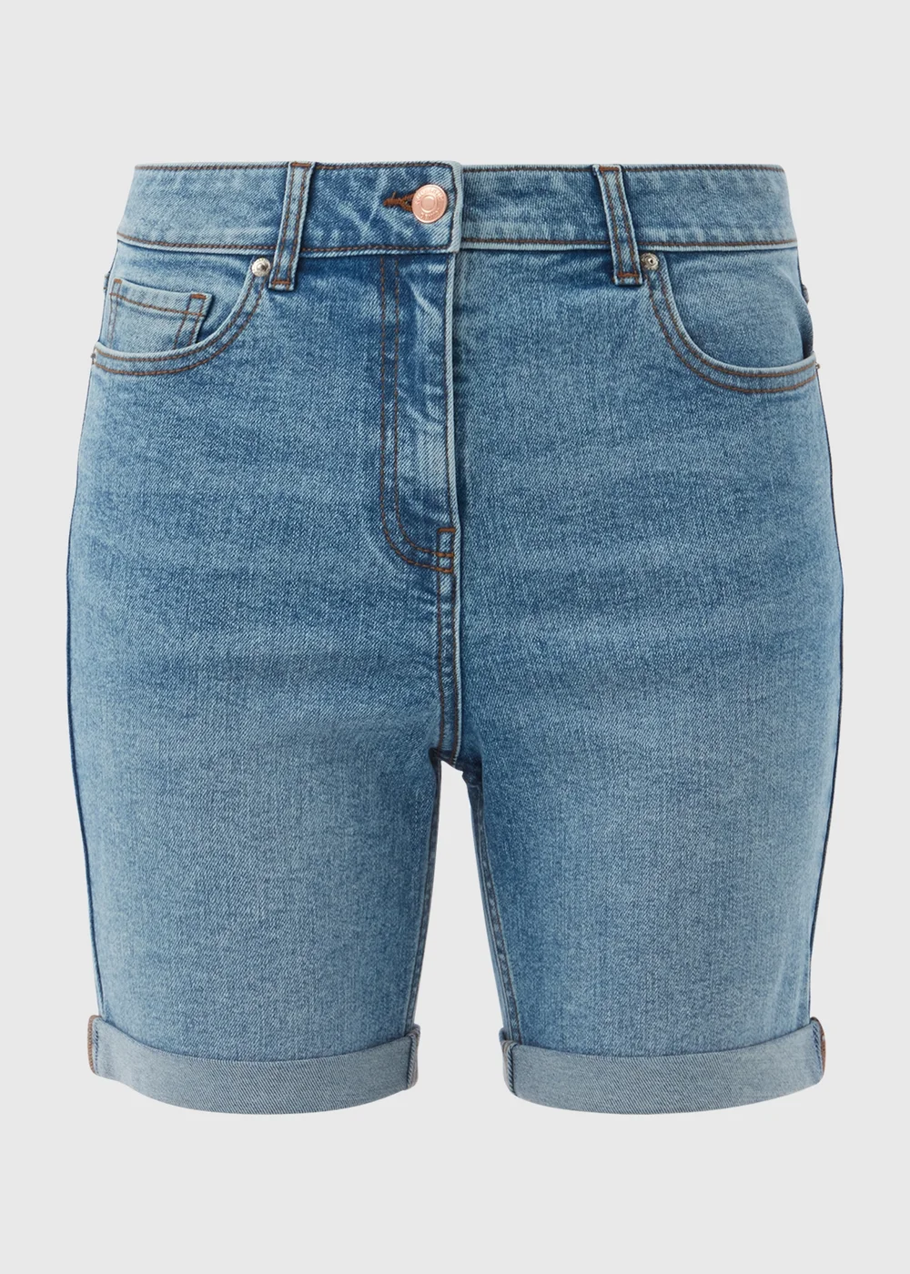 Papaya Petite Mid Wash Shorts - 6 Image 5