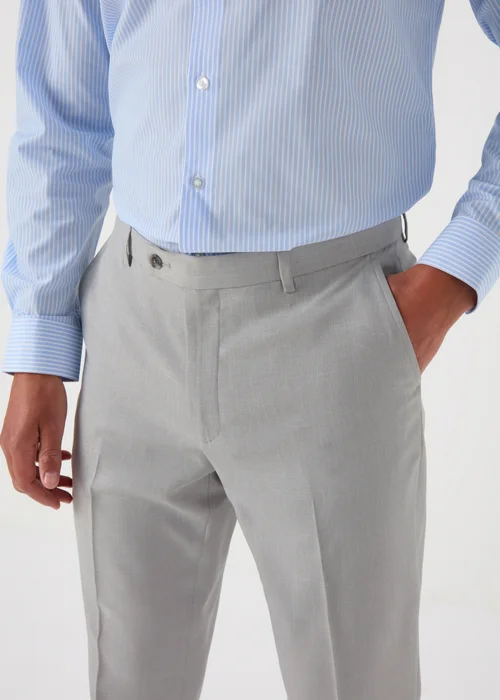 Taylor & Wright Grey Turner Tailored Fit Trousers - 32 Waist 29 Leg Image 3