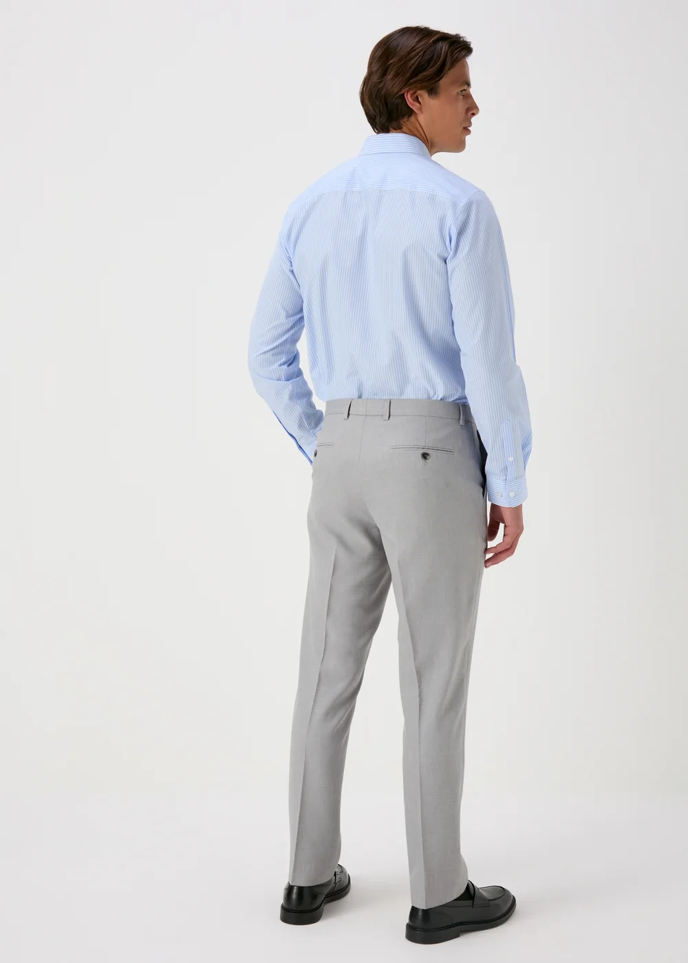 Taylor & Wright Grey Turner Tailored Fit Trousers - 32 Waist 29 Leg Image 2