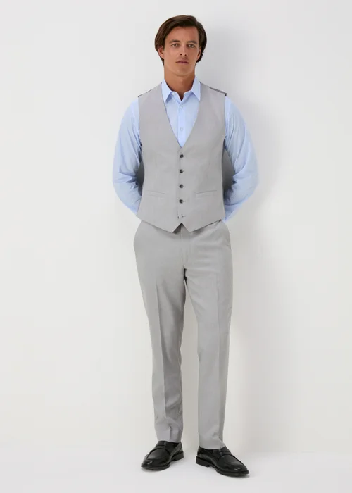 Taylor & Wright Grey Turner Tailored Fit Trousers - 32 Waist 29 Leg Image 4