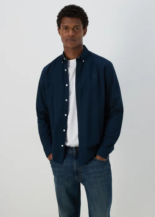Navy Oxford Shirt - S Image 1