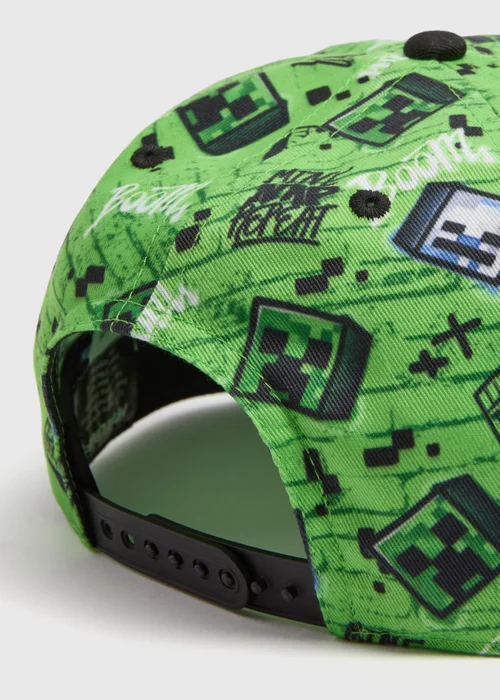 Minecraft Boys Green Cap (3-10yrs) - Age 3 - 6 Years Image 2