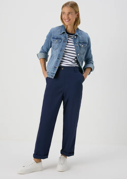 Navy Chino Trousers - 8 Image 4