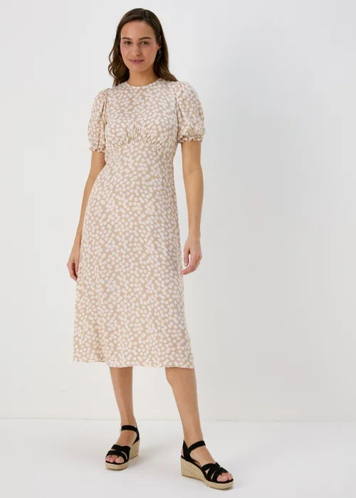 Et Vous Nude Spot Print Midi Tea Dress - 8 Image 1