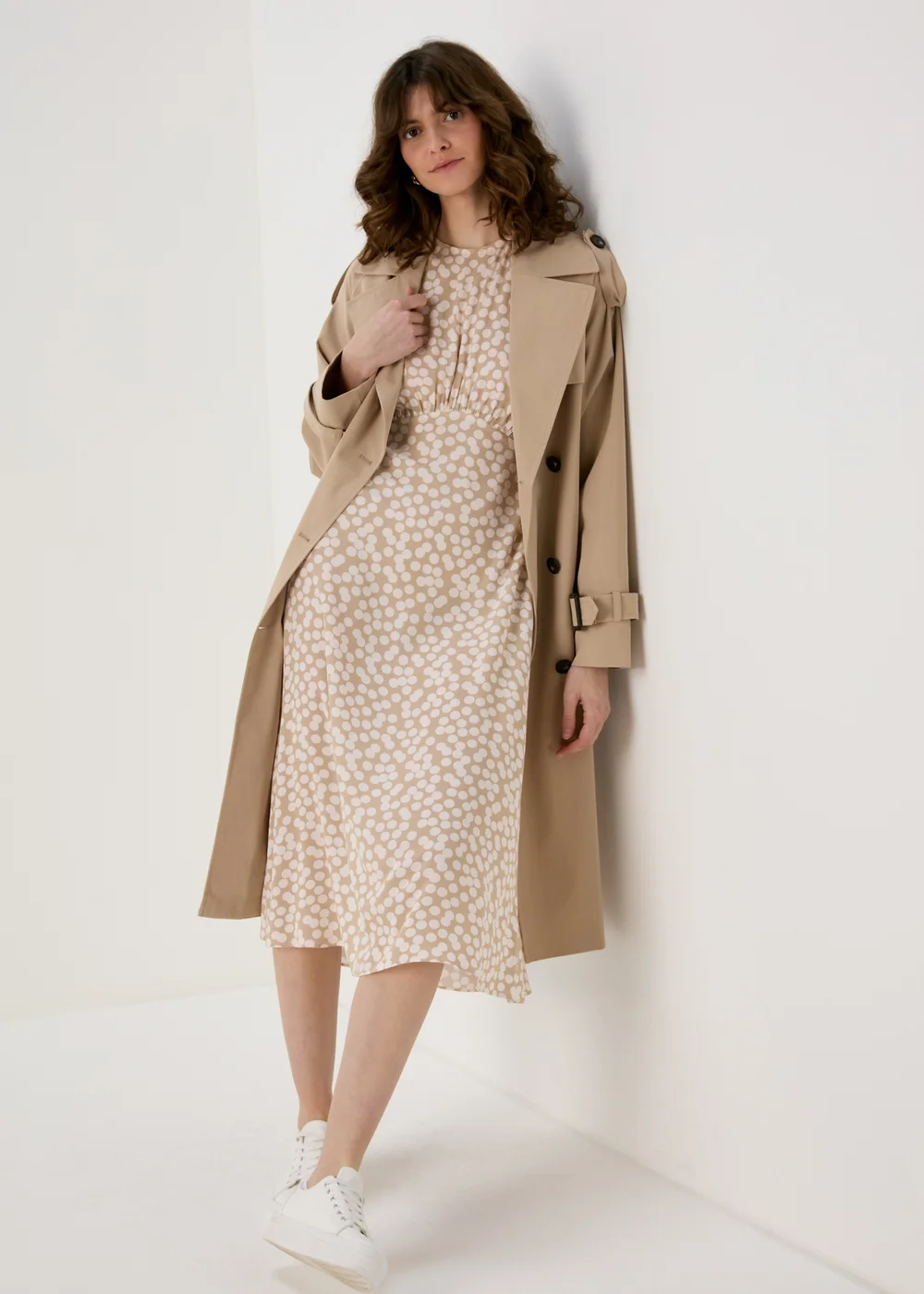Et Vous Nude Spot Print Midi Tea Dress - 8 Image 4