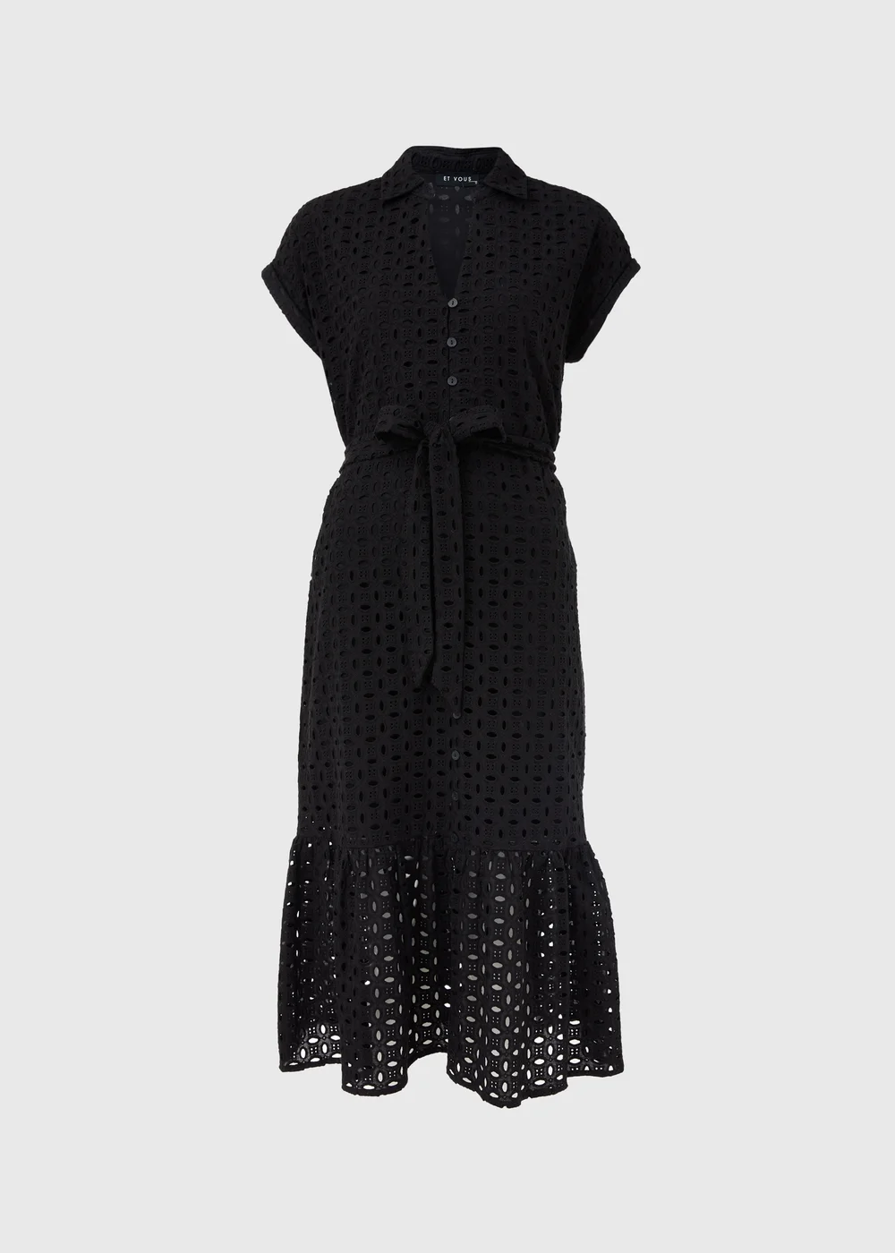 Et Vous Black Schiffli Shirt Dress - 8 Image 5