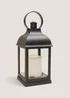 Black Mini Plastic Lantern (22cm x 10cm x 10cm) Image 1