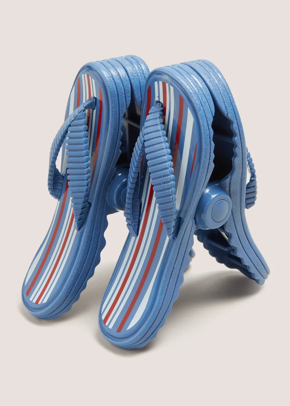 2 Pack Blue Beach Flipflop Towel Clips Image 1