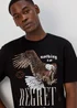 US Athletic Black Regret Eagle T-Shirt - XS Image 3