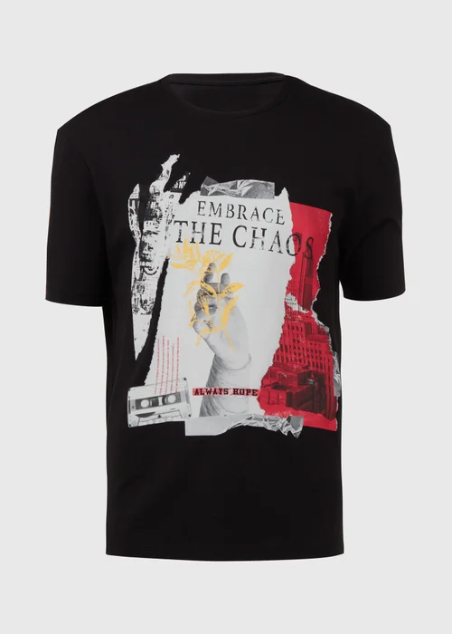 US Athletic Black Embrace The Chaos T-Shirt - XS Image 5