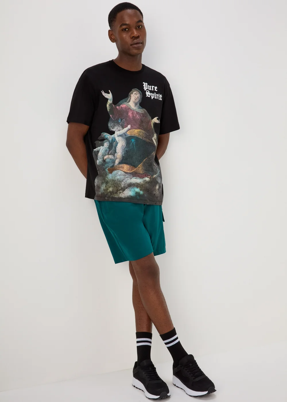 US Athletic Black Pure Spirit Graphic T-Shirt - Extra small Image 4