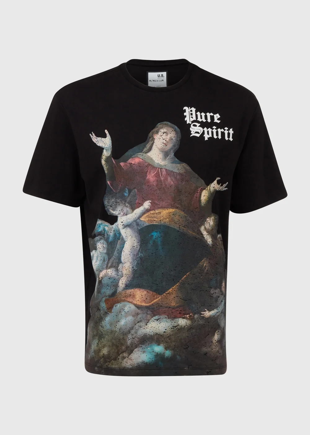 US Athletic Black Pure Spirit Graphic T-Shirt - Extra small Image 5
