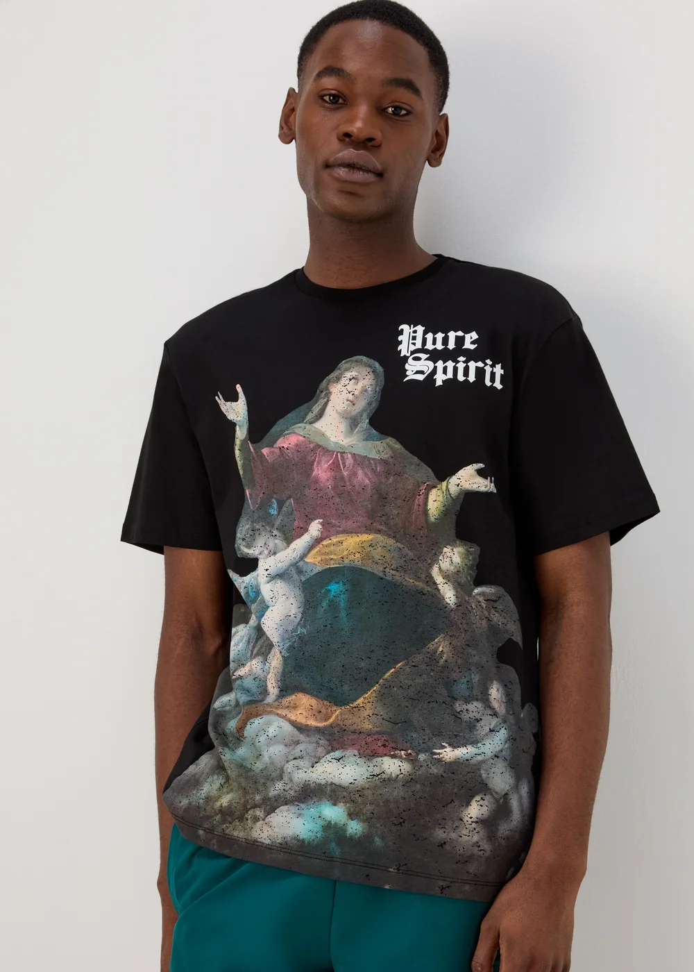 US Athletic Black Pure Spirit Graphic T-Shirt - Extra small Image 1