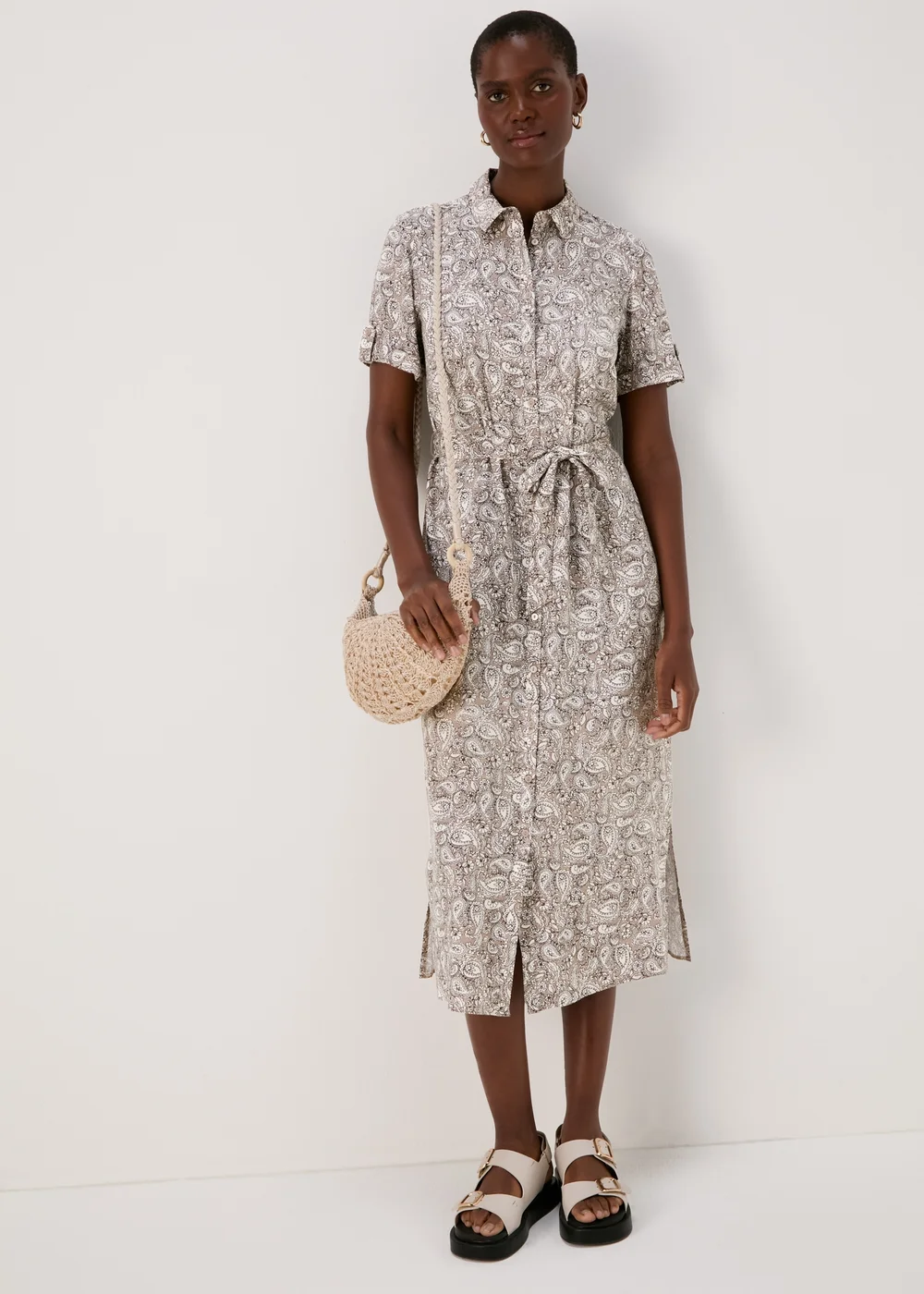 papaya shirt dress August Dress