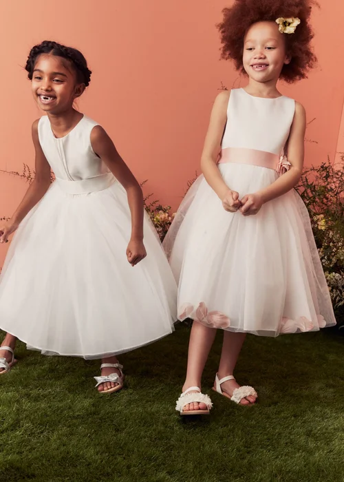 Girls Ivory Bridesmaid Dress (1-10yrs) - 1-1.5 Yrs Image 3