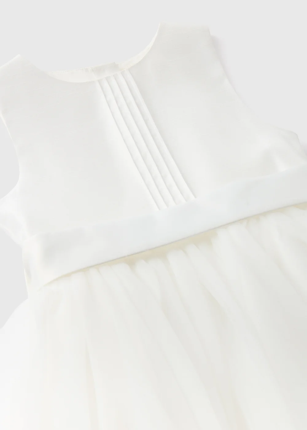 Girls Ivory Bridesmaid Pintuck Dress (1-10yrs) - 1-1.5 Yrs | Matalan Girls Ivory Bridesmaid Pintuck Dress (1-10yrs) - 1-1.5 Yrs | Matalan