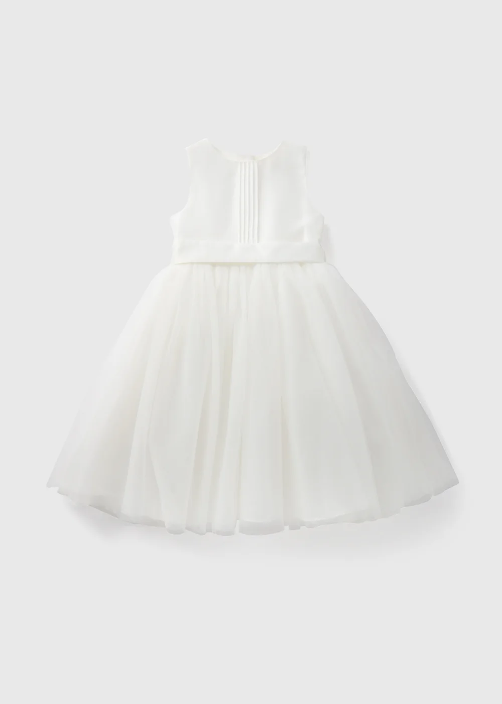 Girls Ivory Bridesmaid Pintuck Dress (1-10yrs) - 1-1.5 Yrs | Matalan Girls Ivory Bridesmaid Pintuck Dress (1-10yrs) - 1-1.5 Yrs | Matalan