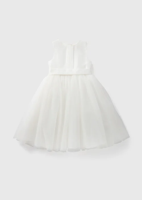 Girls Ivory Bridesmaid Pintuck Dress (1-10yrs) - 1-1.5 Yrs Image 1