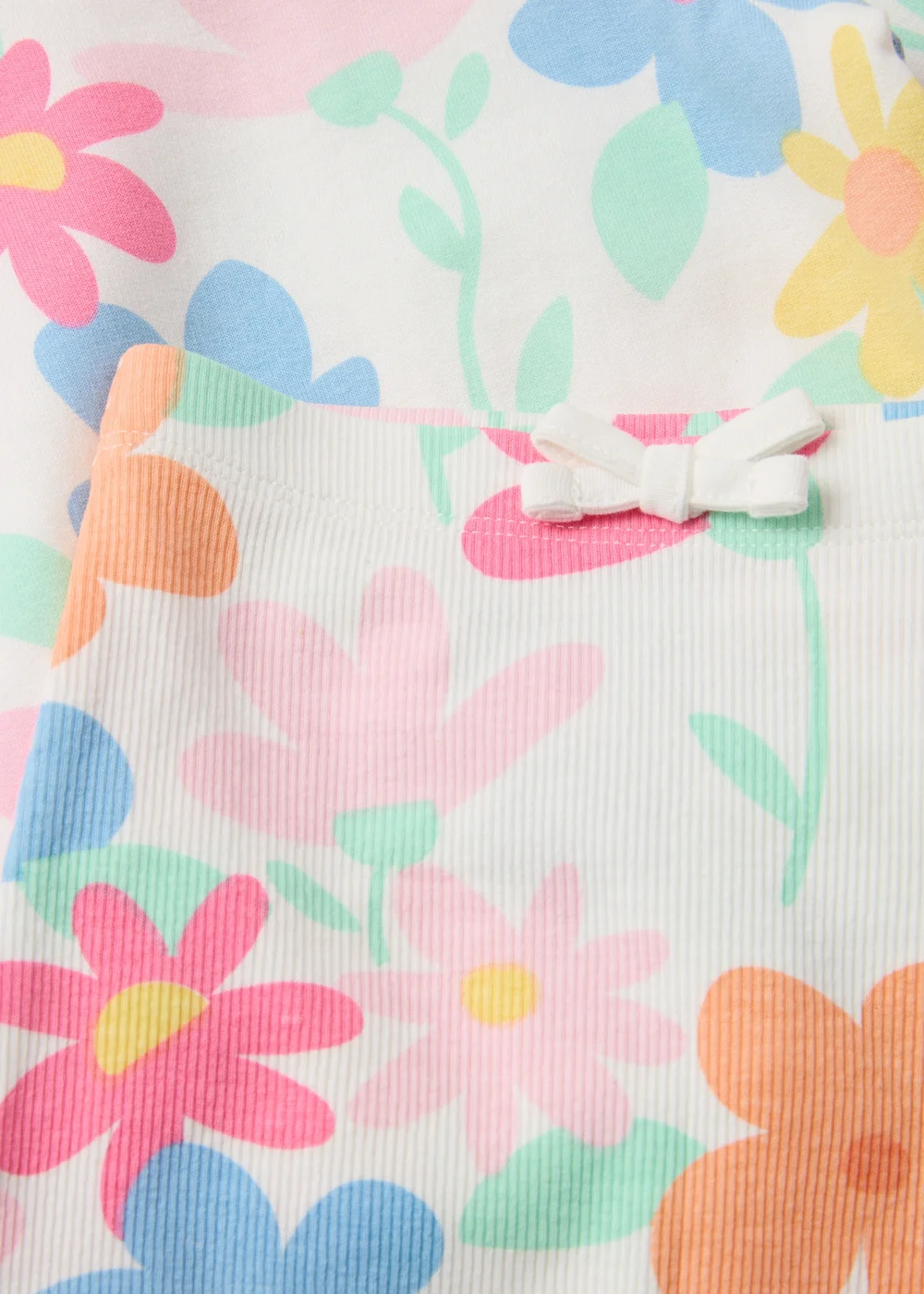 Baby Multicolour Flower Sweatshirt & Leggings Set (Newborn-23mths) - 0-3 months Image 2