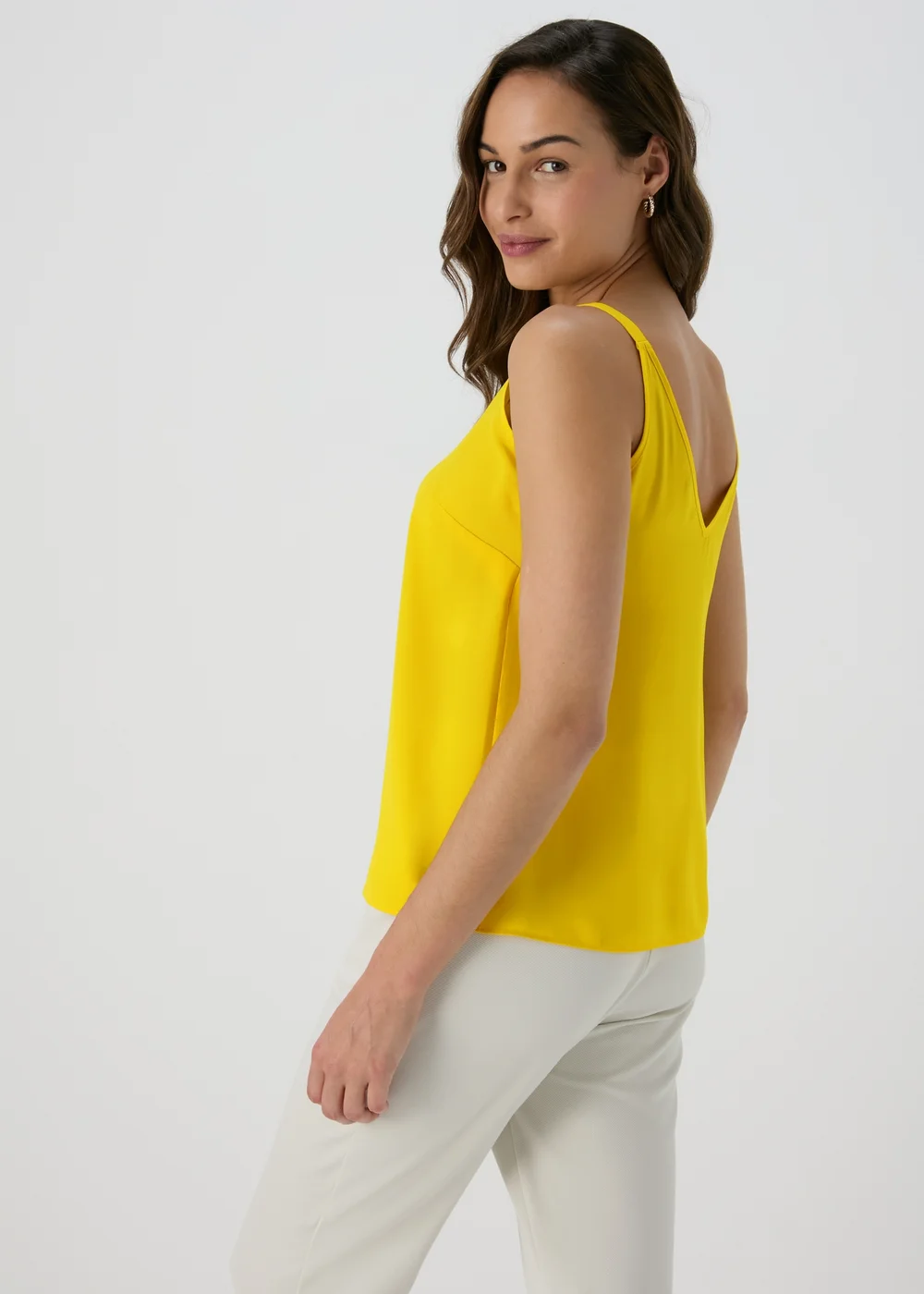 Et Vous Yellow Plain Cami Top - 8 Image 2