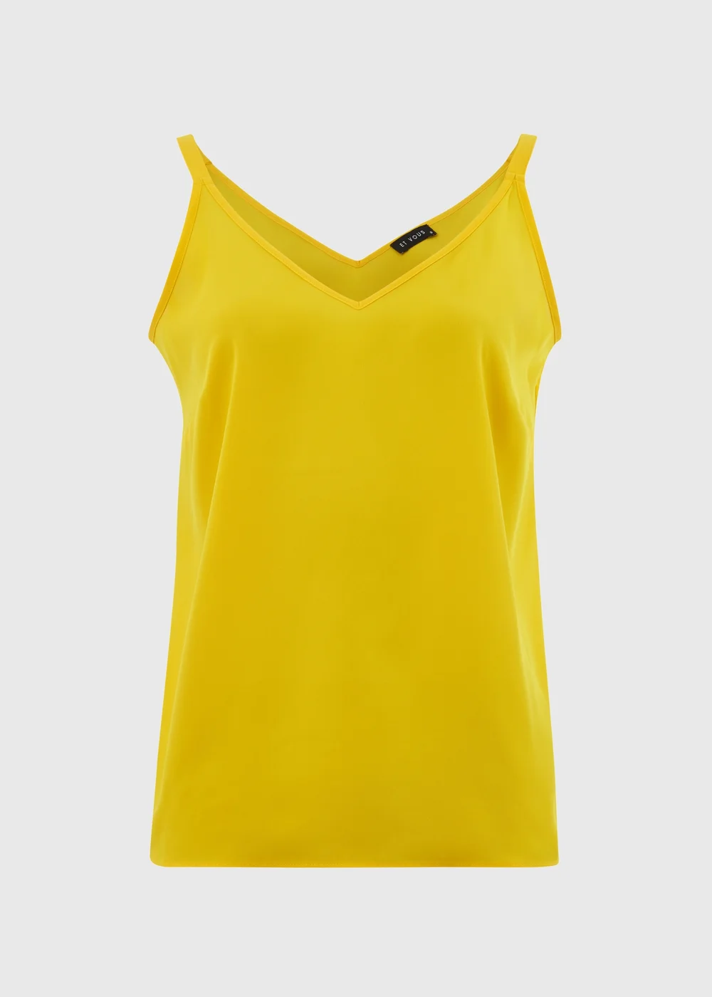 Et Vous Yellow Plain Cami Top - 8 Image 5