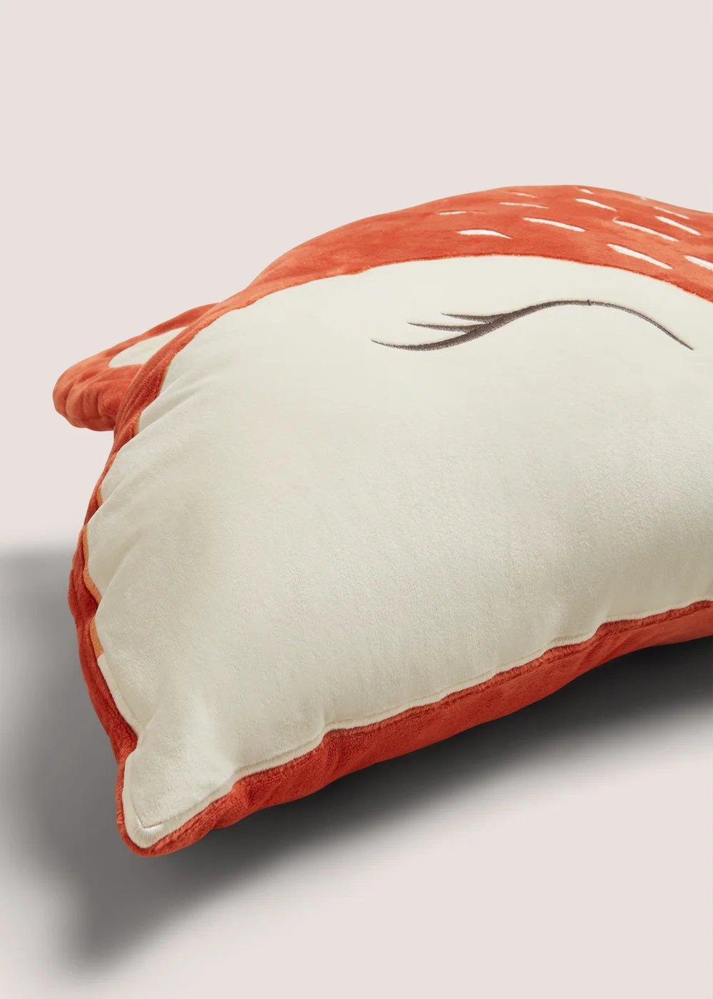 Orange Fox Fleece Cushion (90cm x 40cm) Image 2