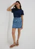 Mid Wash Denim Utility Skirt - Size 8 Image 4