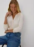 Ivory Textured Long Sleeve Shirt - Size 8 Image 4