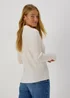 Ivory Textured Long Sleeve Shirt - Size 8 Image 2