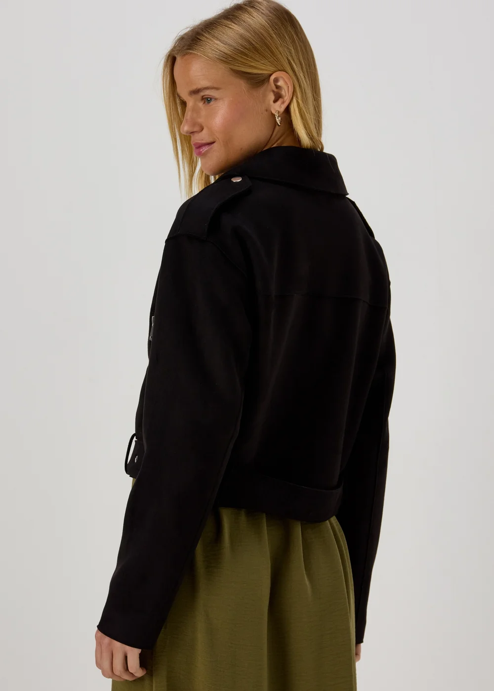 Black Biker Jacket - 8 Image 2