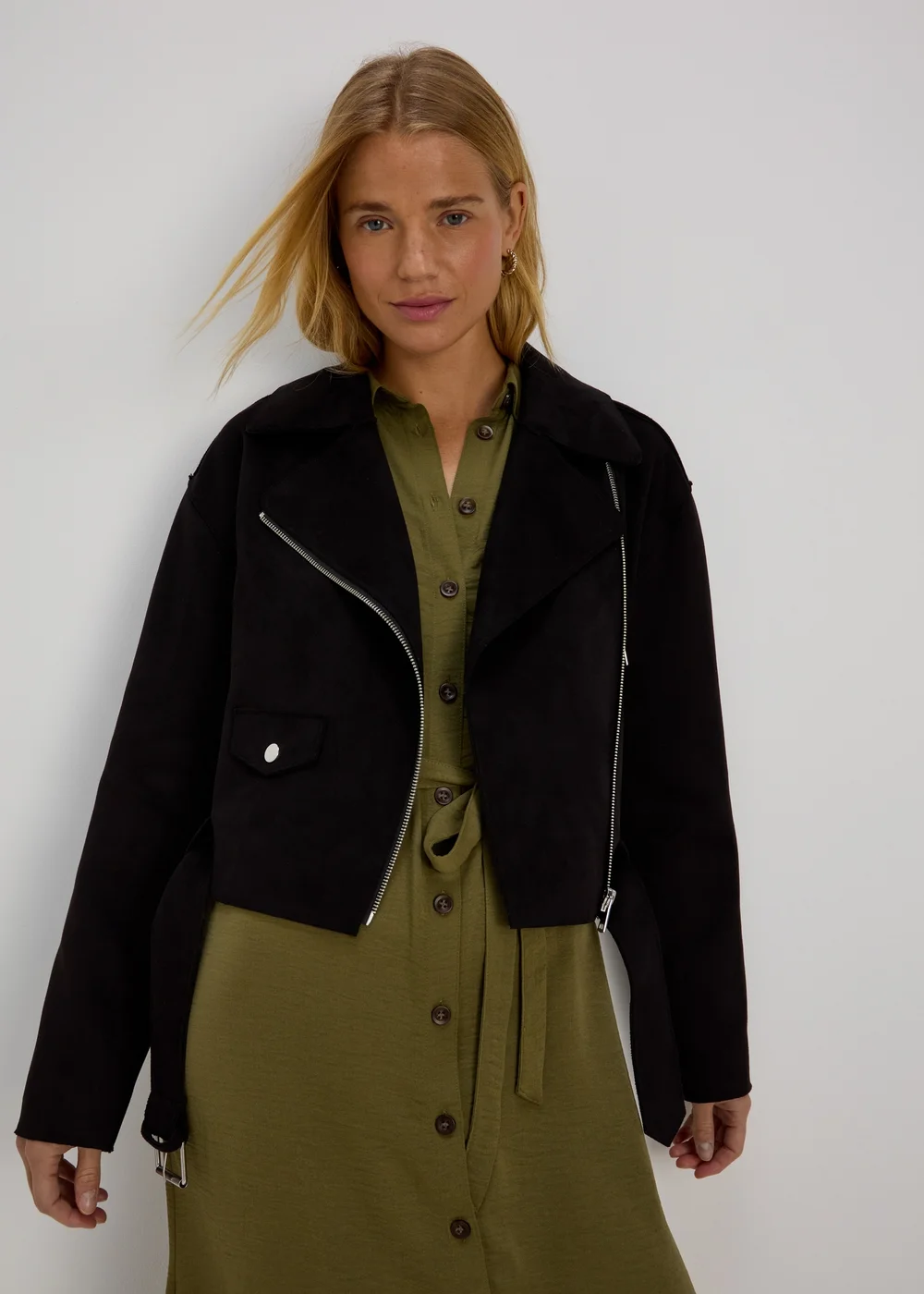 Black Biker Jacket - 8 Image 1