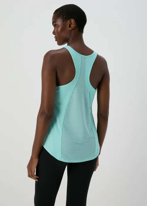 Souluxe Blue Mesh Sports Vest Top - S Image 2
