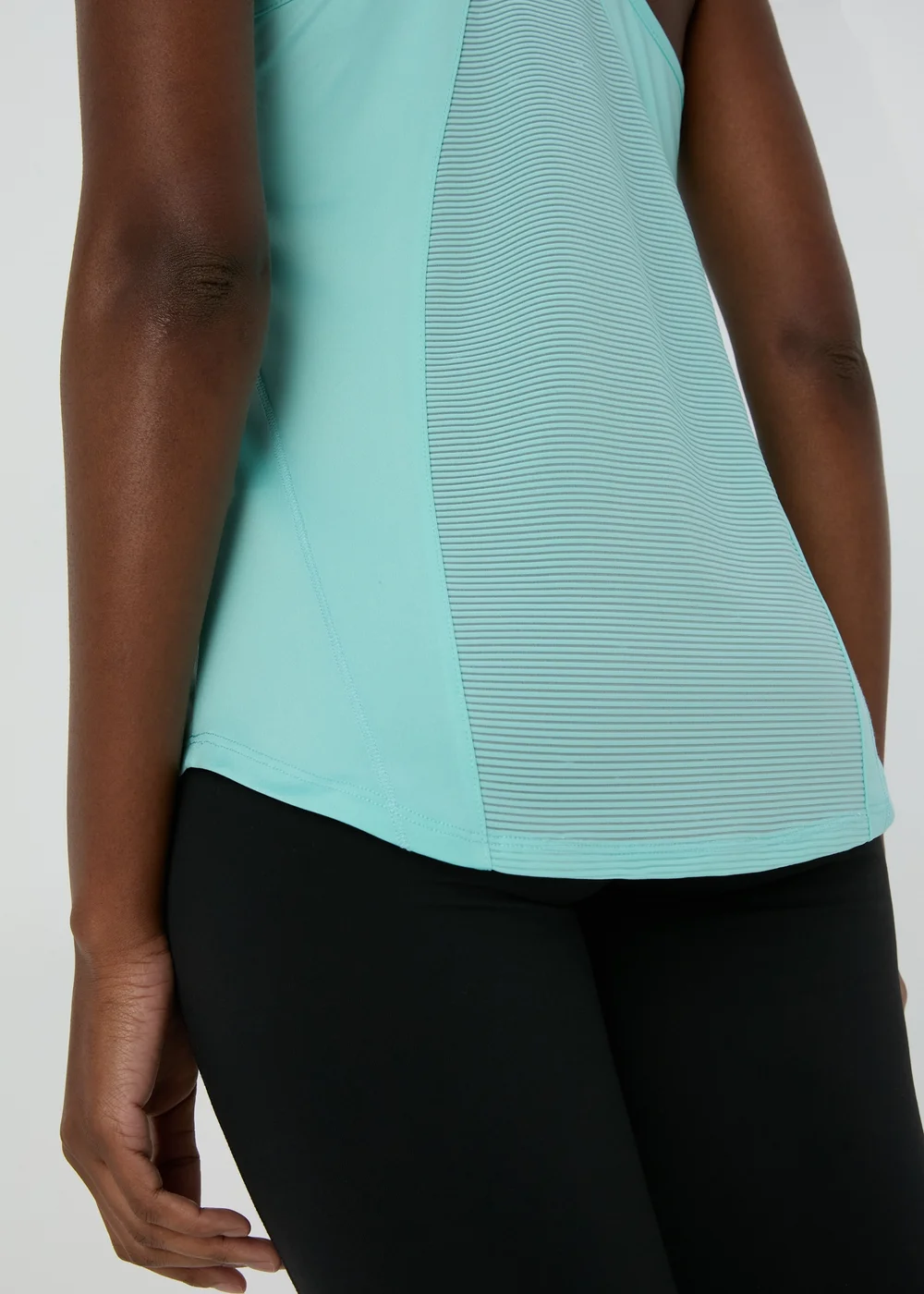 Souluxe Blue Mesh Sports Vest Top - S Image 3