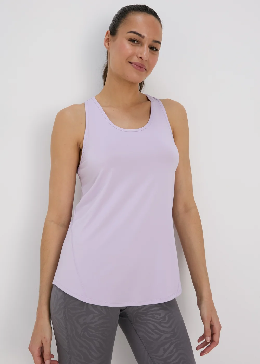 Souluxe Lilac Mesh Detail Vest - Small Image 1