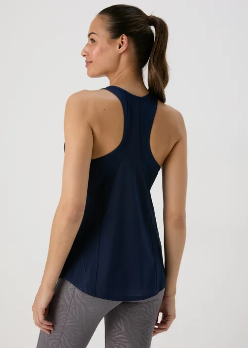 Souluxe Navy Mesh Detail Vest - Small Image 2