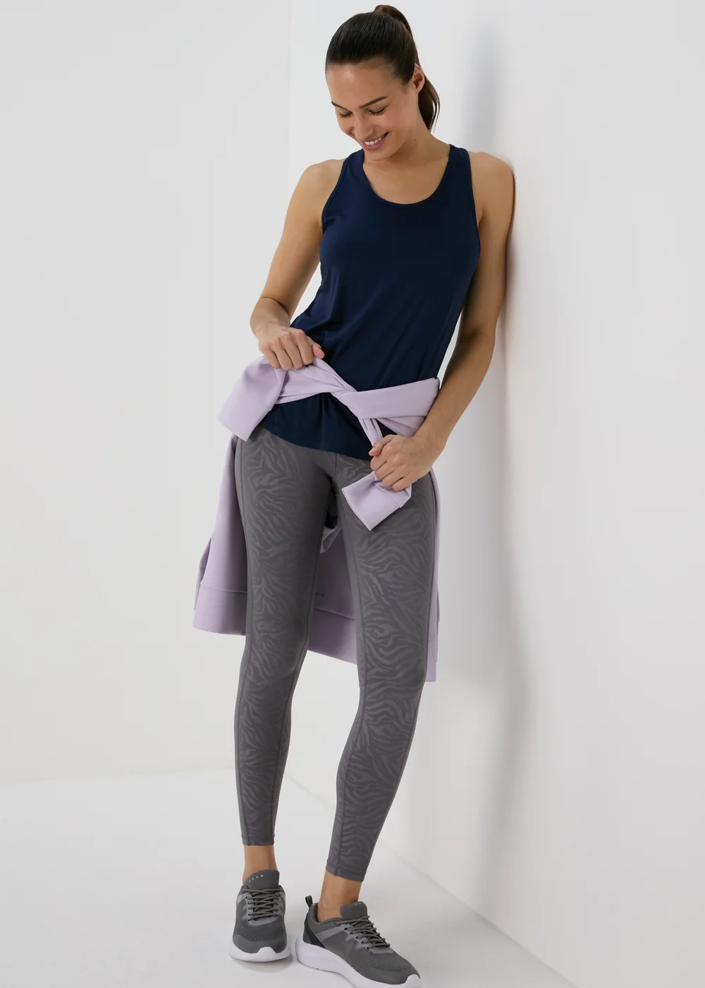 Souluxe Navy Mesh Detail Vest - Small Image 4