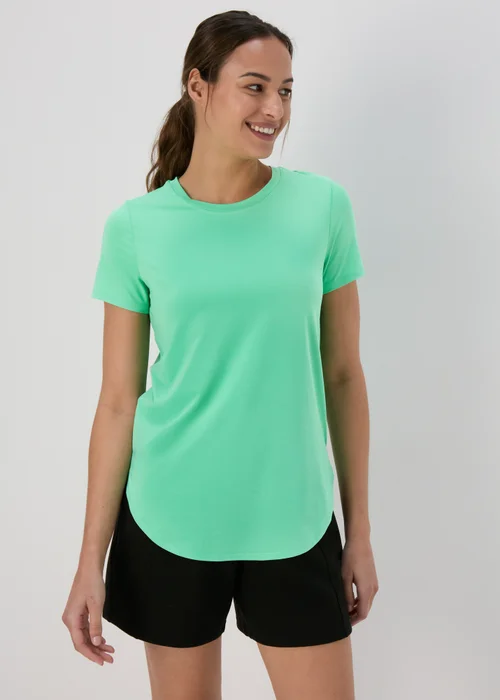 Souluxe Green Longline T-Shirt - S Image 1