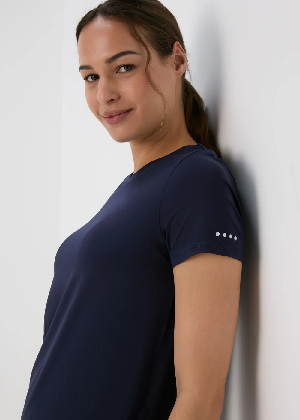 Souluxe Navy Longline T-Shirt - Small Image 3