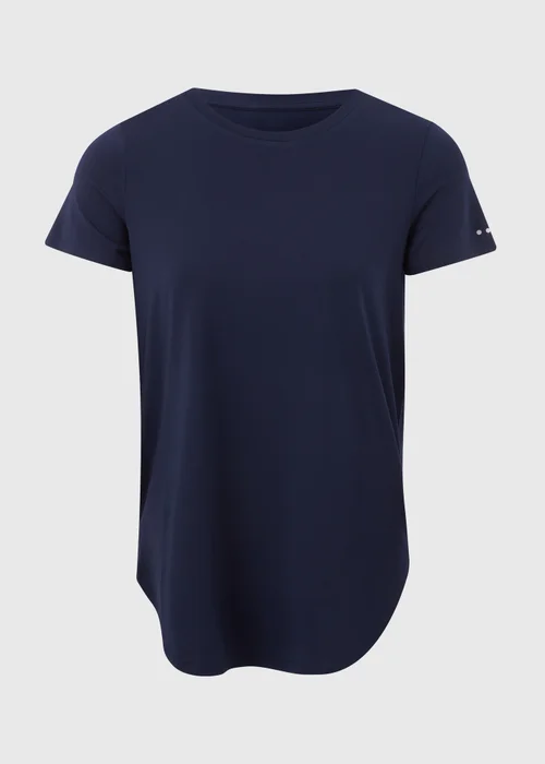 Souluxe Navy Longline T-Shirt - Small Image 5