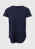 Souluxe Navy Longline T-Shirt - Small Image 5