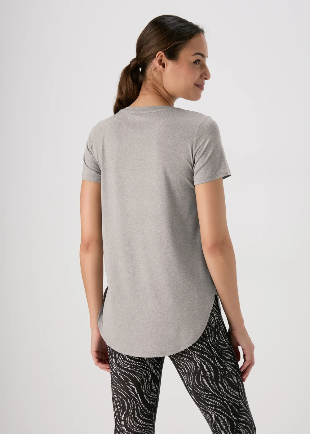 Souluxe Grey Longline T-Shirt - S Image 2