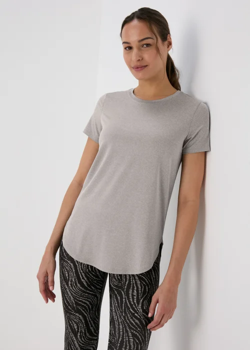 Souluxe Grey Longline T-Shirt - S Image 1