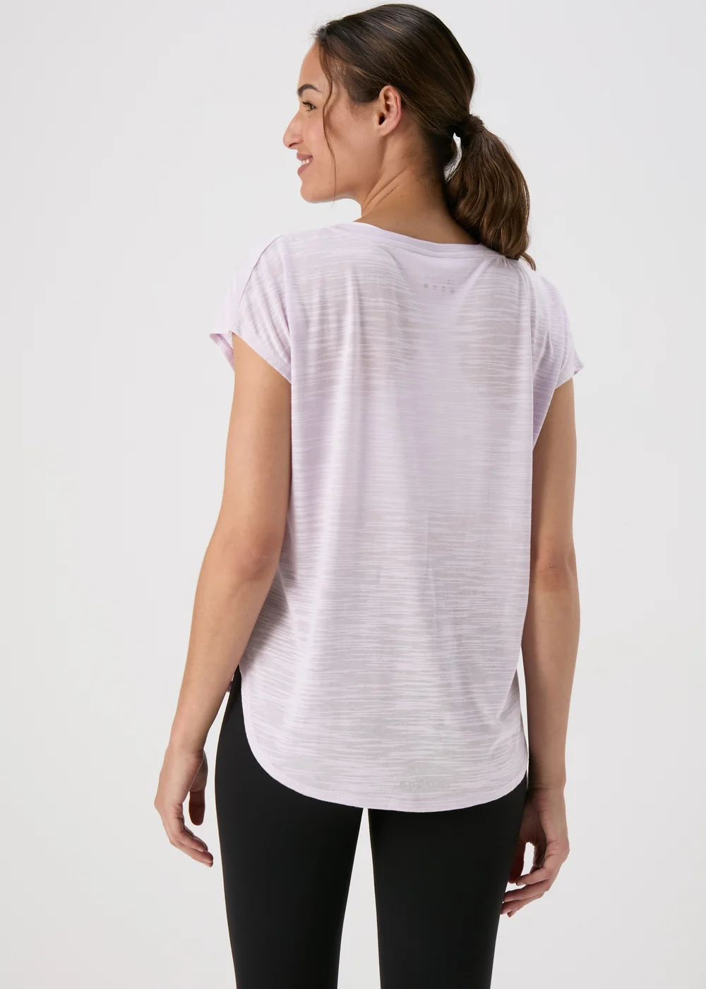 Souluxe Lilac V Neck T-Shirt - S Image 2